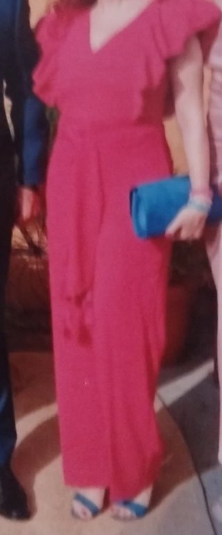 Mono de fiesta mujer fucsia