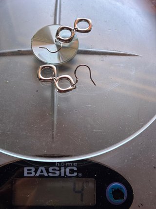 Pendientes Plata Ley 925 Geométricos Calados 4g
