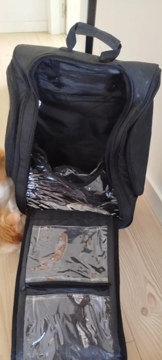 Trolley / Mochila con ruedas negra