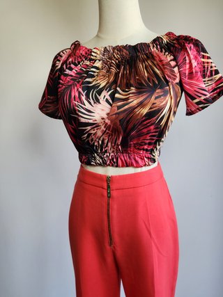 Completo Pantalone a zampa Nuovo e Top Taglia S