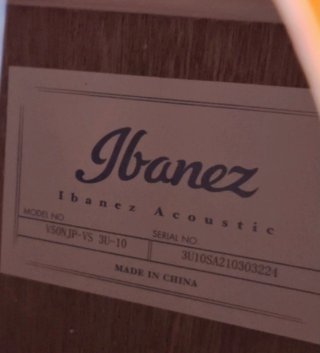 Guitarra acústica Ibanez   V50NJP-VS
