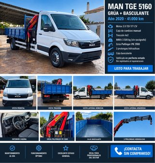 Man Tge grua volquete 3500k