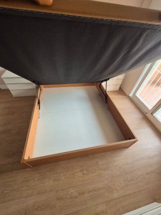 Canapé abatible madera y tela