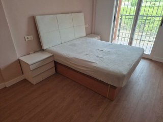 Canapé abatible madera y tela