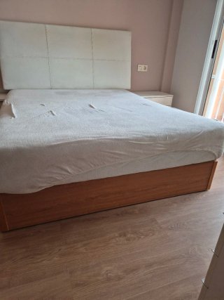 Canapé abatible madera y tela
