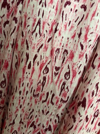 Vestido largo estampado rosa