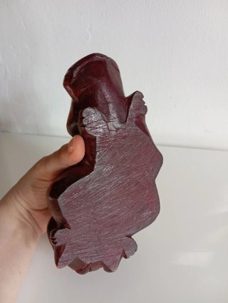 Figura Hipopótamo de Madera Maciza