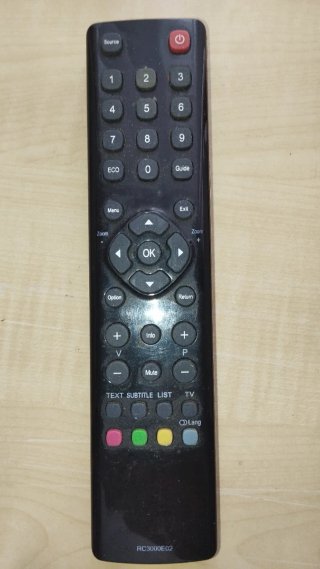 Mando a distancia TV RC3000E02