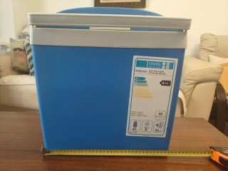 Nevera portátil eléctrica azul