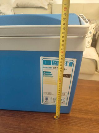 Nevera portátil eléctrica azul