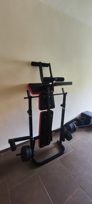 Banco Musculacion + Mancuernas + Barra + Pesas