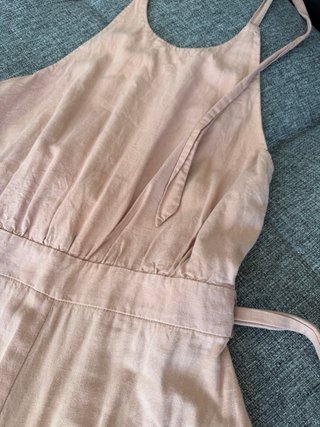 Mono rosa escote halter