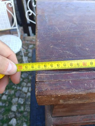 Cassapanca antica in legno, cassapanca piccola