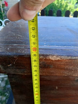 Cassapanca antica in legno, cassapanca piccola