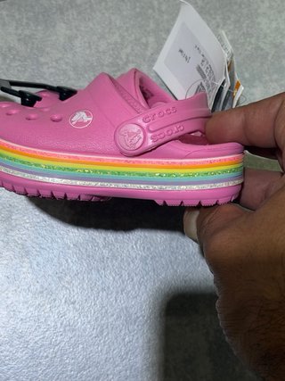 Crocs Bambina Rosa Multicolore Tg 19-20