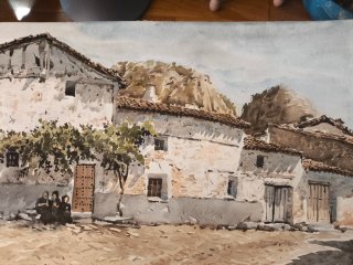 Acuarela Julio González Ávila.