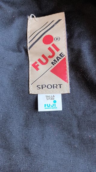 Traje Kung-Fu Fuji Negro niños 140