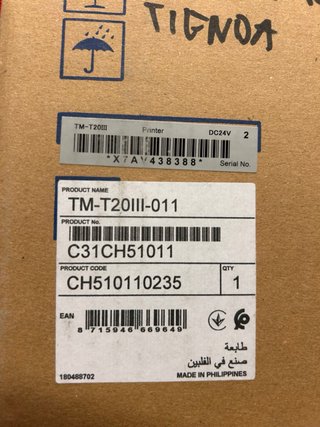 Impresora EPSON TM-T20111-011 Negra