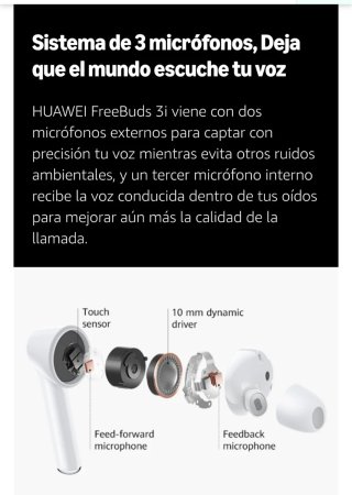 Huawei FreeBuds 3i Blancos