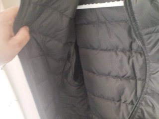 Chaqueta acolchada negra hombre
