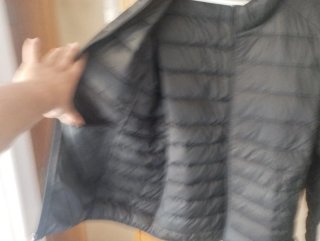 Chaqueta acolchada negra hombre