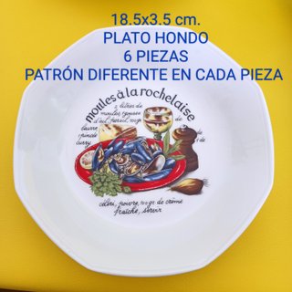 Vajilla de porcelana  para mejillones Limoges