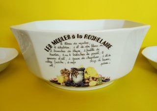 Vajilla de porcelana  para mejillones Limoges