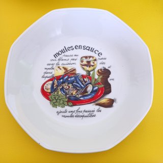 Vajilla de porcelana  para mejillones Limoges