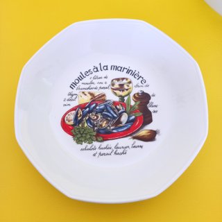 Vajilla de porcelana  para mejillones Limoges
