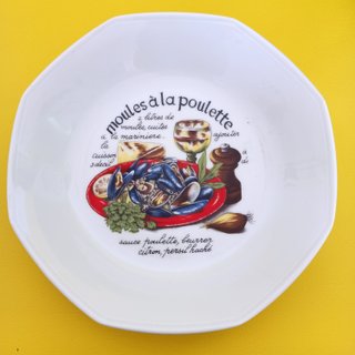 Vajilla de porcelana  para mejillones Limoges