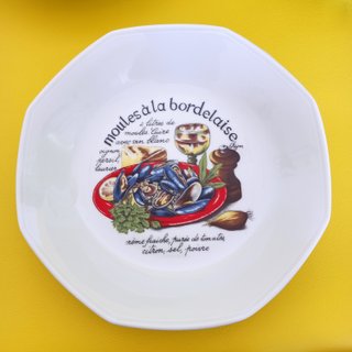 Vajilla de porcelana  para mejillones Limoges