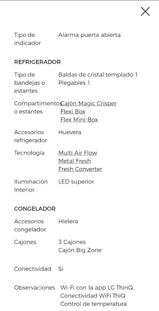 Frigorífico LG DoorCooling+ GBBS716CSW Blanco