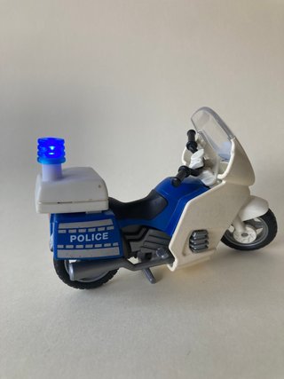 Policia + Moto Playmobil