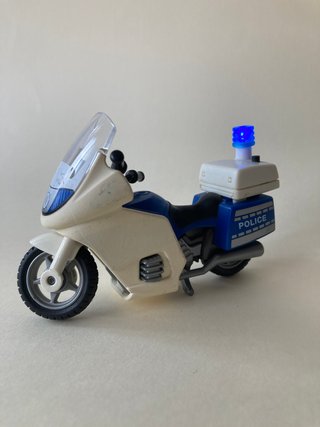 Policia + Moto Playmobil