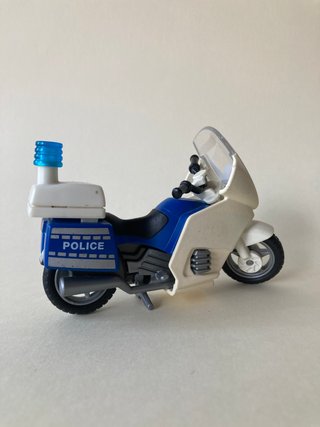 Policia + Moto Playmobil