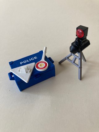 Policia + Moto Playmobil