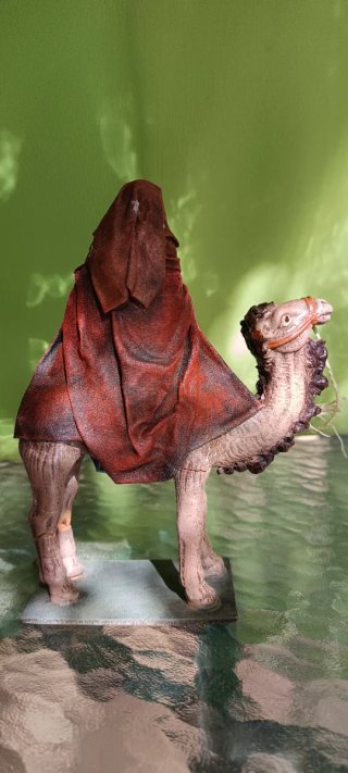 2 Figuras Reyes Magos 12 cm barro lienzado