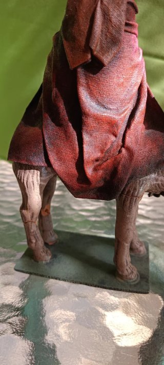2 Figuras Reyes Magos 12 cm barro lienzado