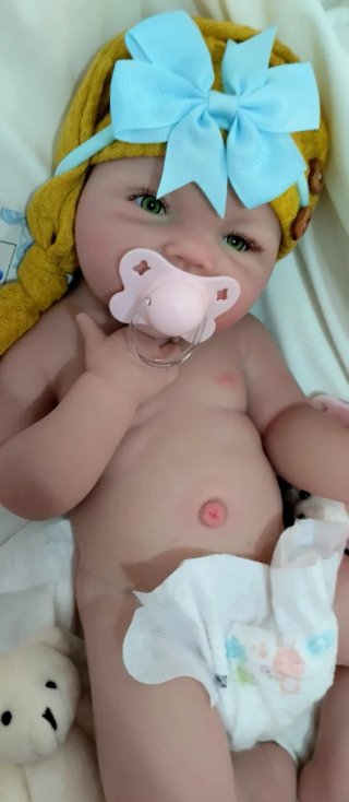 Bebé Reborn Silicona Completa 44cm.  ARTESANAL