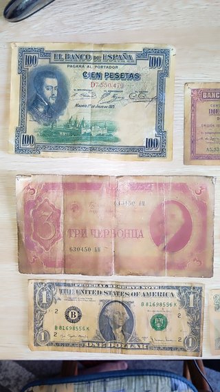 Lote Billetes Antiguos Mundiales