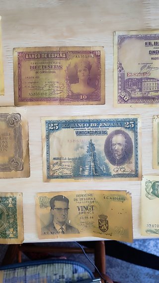 Lote Billetes Antiguos Mundiales