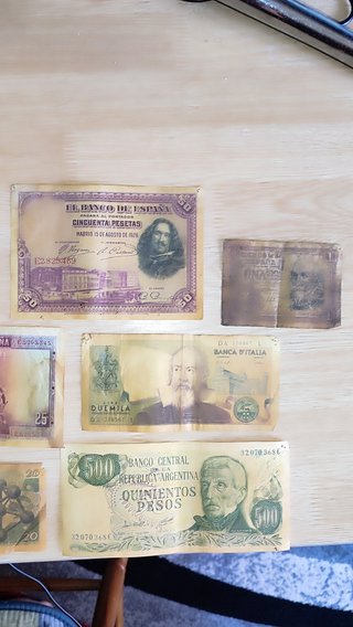 Lote Billetes Antiguos Mundiales