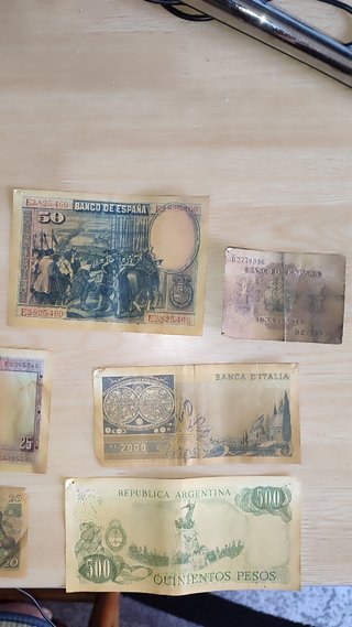 Lote Billetes Antiguos Mundiales