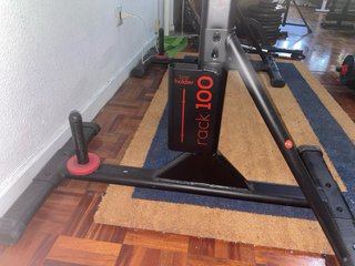 Soporte para barra gym domyos