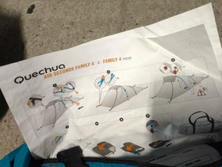 Tienda de campaña Quechua familiar