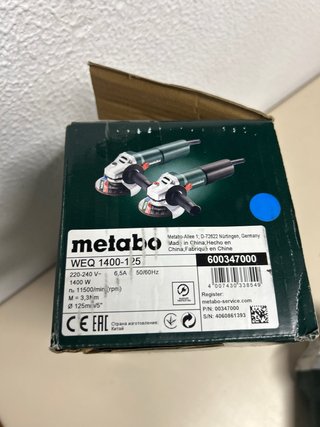 Amoladora Metabo WEQ 1400-125