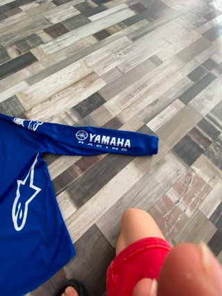 Traje Motocross Yamaha Niño Azul