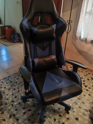 Silla Gaming Negra y Azul