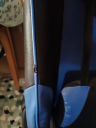 Silla Gaming Negra y Azul