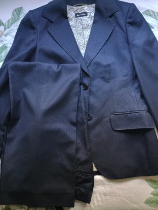 Traje Raya Azul Marino Massimo Dutti